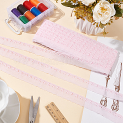 15 ярд хлопковой вышивки с полой цветочной кружевной отделкой OCOR-WH0003-046C