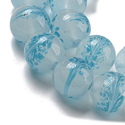 Бусы лэмпворк ручной работы LAMP-L079-05G