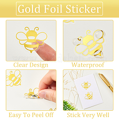 Selbstklebende Aufkleber aus Goldfolie&nbsp;DIY-WH20001-13B