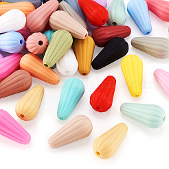 42шт 21 цвета силиконовые фокусные бусины&nbsp;SIL-TA0001-08