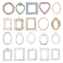 4 Set mit 4 Scrapbooking-Papierblöcken im Retro-Stil mit geprägtem Rahmen.&nbsp;DIY-CP0012-61