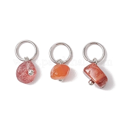 30 шт. 30 стиля подвески из натуральных и синтетических смешанных драгоценных камней&nbsp;PALLOY-JF02874-01