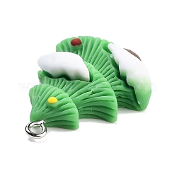 Подвески из непрозрачной смолы на рождественскую тематику RESI-F054-A09