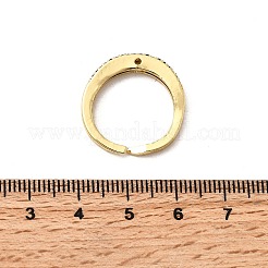 Латунные микро проложить пальцев кольца кубического циркония&nbsp;RJEW-P166-02G-02