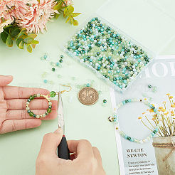 8 нити прозрачные гальванические стеклянные бусины нити GLAA-BBC0001-04E