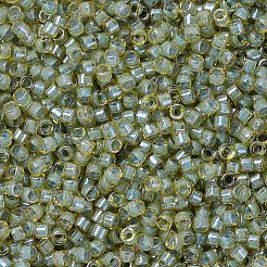 MIYUKIデリカビーズ  シリンダー  日本製シードビーズ  11/0  （db2052)ルミナスアスパラガスグリーン  1.3x1.6mm  穴：0.8mm  約10000個/袋  50 G /袋&nbsp;SEED-X0054-DB2052