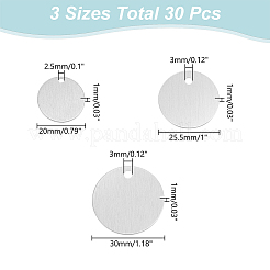 30шт. 3-х стилевые алюминиевые подвески ALUM-WR0001-01