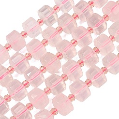 Природного розового кварца нитей бисера&nbsp;G-G453-G09-7x12mm