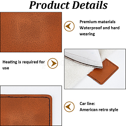 36 Stück 4 Stile PU-Lederetiketten&nbsp;DIY-CL0001-54