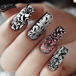 Plantillas de arte de uñas diy de acero inoxidable&nbsp;MRMJ-WH0092-103