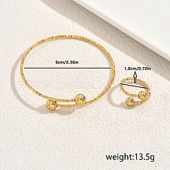 Минималистичные браслеты-манжеты и наборы колец из нержавеющей стали для женщин IM2160