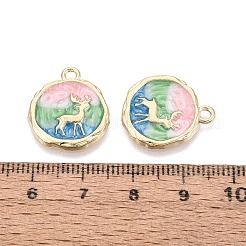 Emaille Anhänger Legierung&nbsp;ENAM-N069-16KCG-01