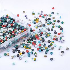 800 шт. нити синтетических бирюзовых бусин 10 цветов&nbsp;TURQ-NB0001-09