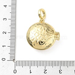 Fotomedaillon-Anhänger aus Messing und Emaille&nbsp;KK-A303-19B-G