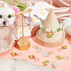 Медведь из сплава эмали HJEW-AB00026