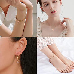 16шт 8 цвета латунные инкрустированные фианиты подвески ZIRC-CJ0001-15