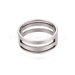 201 anneaux en acier inoxydable&nbsp;RJEW-ZX005-01P