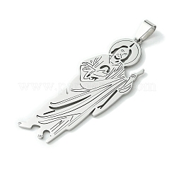 Большие подвески из не тускнеющей нержавеющей стали 201&nbsp;STAS-U003-13P