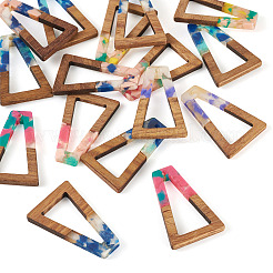 16 шт. подвески из 8-х цветов из смолы и ореха&nbsp;FIND-TA0006-47