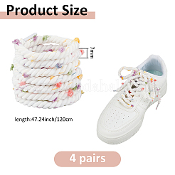 4 пара хлопковых шнурков в радужную точку&nbsp;FIND-FH0012-03B