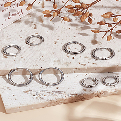 8 шт. 4 стиля серьги-кольца из нержавеющей стали 304 для женщин&nbsp;EJEW-LP0001-34P