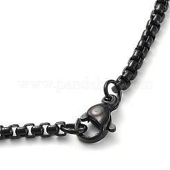 Collane con ciondolo rugby in acciaio inossidabile 304 con placcatura sotto vuoto in pvd&nbsp;NJEW-Z023-02EB