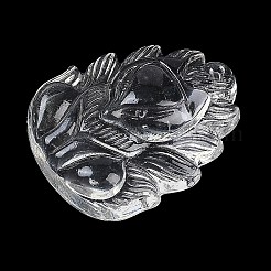 ガラスチャーム  キツネのチャーム  透明  30x24x10mm  穴：1mm&nbsp;GLAA-G121-05B