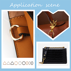 18шт 9 стиля сплава пружинные кольца ворот FIND-WR0007-93