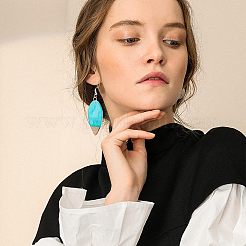 Набор для самостоятельного изготовления сережек-капель овальной DIY-OC0007-92