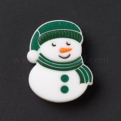 Рождественские силиконовые фокусные бусы&nbsp;LS-SIL-G003-F02-B