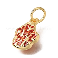 Pendentifs d'émail en laiton &nbsp;KK-G605-16G-02