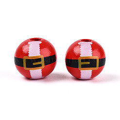 Рождественские бусины из дерева схима&nbsp;WOOD-T032-38A