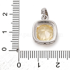 925 ciondolo in argento sterling con zirconi cubici gialli&nbsp;STER-F063-01A-02