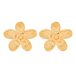 Серьги-гвоздики из нержавеющей стали 304 EJEW-F357-01G-02