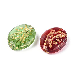 Овал со стеклянными бусинами в форме кошки GLAA-T025-50M