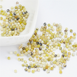 2 нить натурального лимонно-бирюзового (яшмового) цвета бусины G-NB0003-13