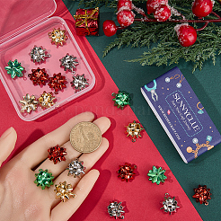 24 Stück 4 Farben Weihnachtsthema Legierung Anhänger&nbsp;FIND-SC0013-35