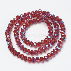 Стеклянные бусины с гальваническим покрытием &nbsp;EGLA-A034-T4mm-I14