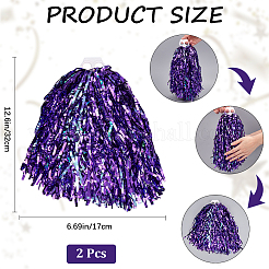 Пластиковые помпоны для черлидинга цветы для черлидинга&nbsp;AJEW-WH20010-89B