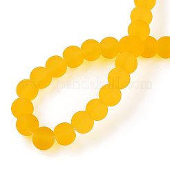 Abalorios de vidrio transparente hebras&nbsp;GLAA-T032-T4mm-MD11