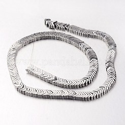 Electroplate non magnetici ematite sintetico fili di perline&nbsp;X-G-F300-19-01