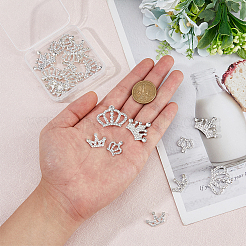 26 шт. 5 стиля кабошонов из сплава со стразами&nbsp;FIND-FH0009-61