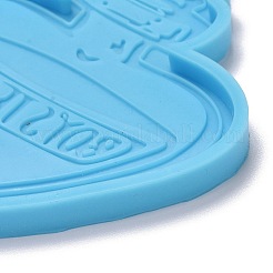 Флакон духов сердце со словом мальчики слезы кулон силиконовые Молды&nbsp;LS-DIY-M034-24