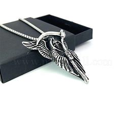 Винтажные готические ожерелья из нержавеющей стали в стиле панк с изображением жнеца ZQ5400