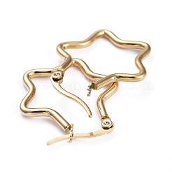 201 серьги-кольца из нержавеющей стали&nbsp;LS-EJEW-I245-31E