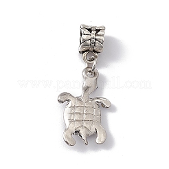Charms pendenti europei con strass in lega di tartaruga&nbsp;ALRI-E002-01AS-02