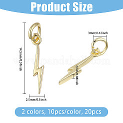 20шт 2 цвета латунные подвески KK-CA0002-91