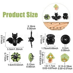 8 шт. 4 набора бусин ручной работы в стиле лэмпворк на тему Хэллоуина&nbsp;LAMP-YW0001-64