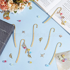 Наборы для самостоятельного изготовления подвесок из стекла и сплава в виде цветка&nbsp;DIY-NB0013-95