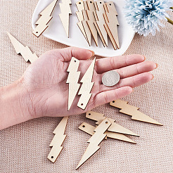 Grand pendentif en bois non teint&nbsp;X-YS-TAC0005-03